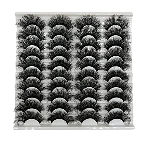 Mink Eyelashes 20MM Fluffy 3D Natural Look - 20 Pairs