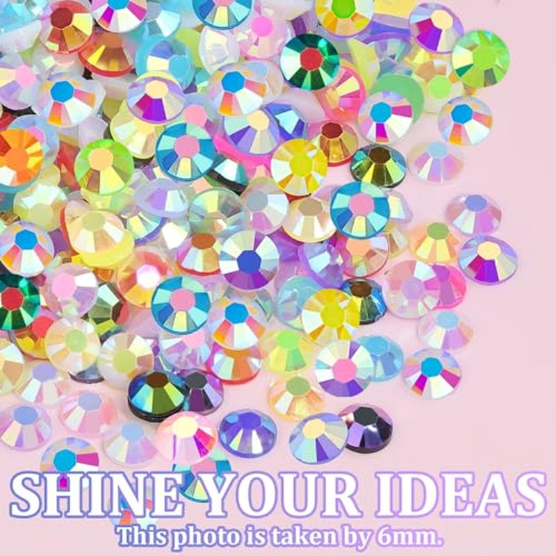 16000 Resin Rhinestones 4mm with Tweezers & B7000 Glue