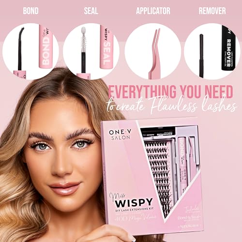 One V Salon DIY Lash Cluster Kit 280pc 40D C Curl