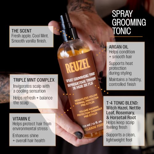 Reuzel Spray Grooming Tonic - 12 oz Heat Protectant