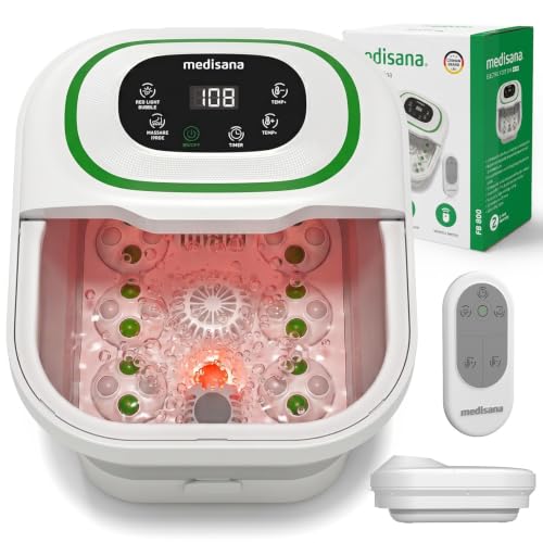 Medisana Collapsible Foot Spa Bath with Massage & Temperature Control