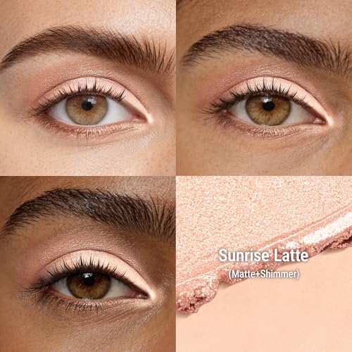 Exmiloo Cream Eyeshadow Stick Duo - Nude Beige Matte & Champagne Shimmer