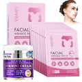 Forehead Wrinkle Patches & Smile Line Patches, Overnight Facial Wrinkle Treatment with Hyaluronic Acid, Aloe, Collagen & Vitamin E to Lift Smile Lines for Women 36pcs with Neck Firming Cream