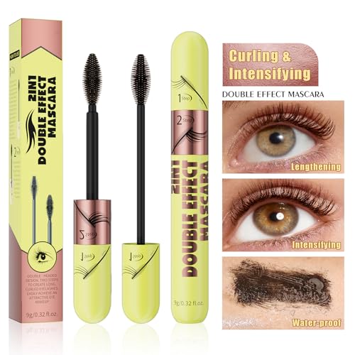 Tubing Mascara in Brown - Waterproof, Washable and No Smudge Formula for Voluminous, Long and Soft Lashes with Lash Prime Benefits (Brown*1)