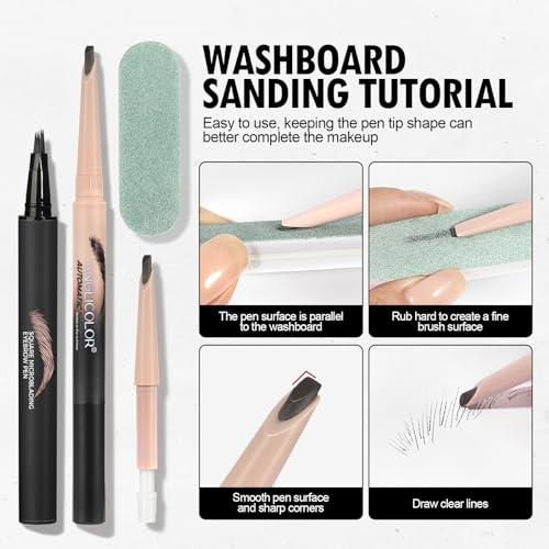 Anglicolor Microblading Eyebrow Pen Waterproof Liquid Brow (Caramel Blonde)