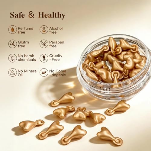 HKH Retinol Serum Capsules for Face: Niacinamide + Hyaluronic Acid 38 Caps - Anti Aging Wrinkle Repair, Day/Night Facial & Neck Firming Plump Skin Care for 30+ Women - Travel-Friendly