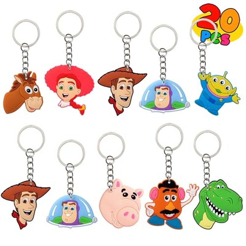20-Piece Game Theme Keychains for Kids Birthday Party Favors