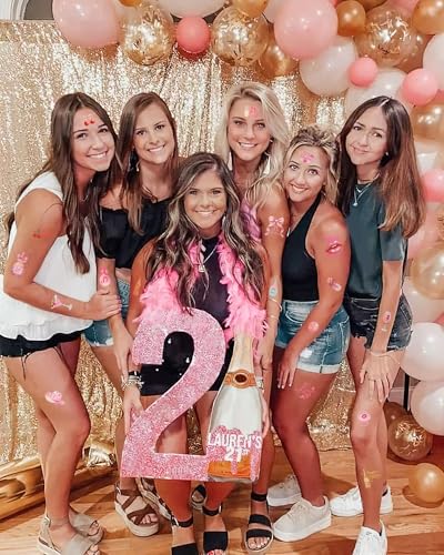 180Pc 21st Birthday Temporary Tattoos - Hypoallergenic Party Favors