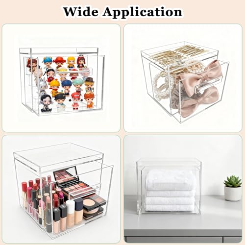 Acrylic Disposable Facial Towel Holder & Organizer Box