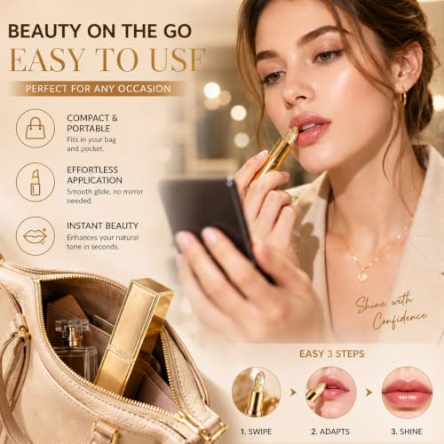 pH Color-Changing Lipstick - Jojoba Oil & Shea Butter (2 Pack)
