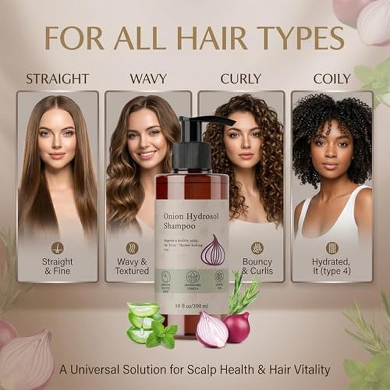 300ml Onion Hydrosol Shampoo for Men & Women