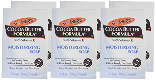 Palmer's Cocoa Butter Formula with Vitamin E, Daily Skin Therapy Cream Soap 3.5 oz (Pack of 6)