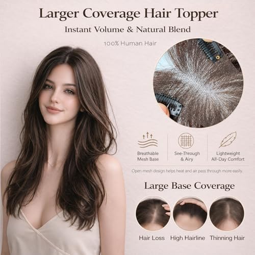Hair Topper for Women 10" Real Human Hair French Bangs