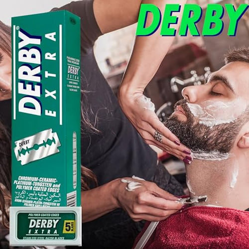 1000 "Derby Extra Professional" Double Edge Razor Blades for straight razor (1000)