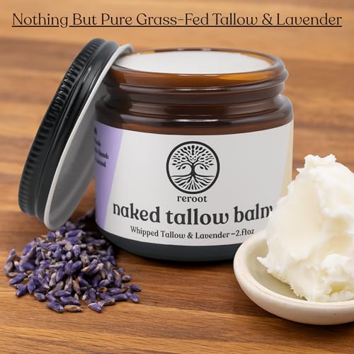 Lavender Naked Tallow Balm | Grass Fed Beef Tallow Balm