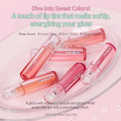 ETUDE Over Glowy Lip Gloss #3 Peach Sorbet