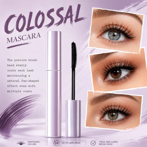 Curl Mascara for Mature Women, Black & Brown, Water Resistant