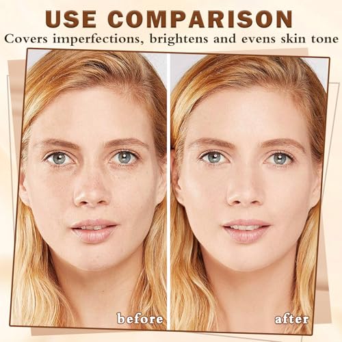 Airbrush Foundation Makeup - Full Coverage, Moisturizing Formula