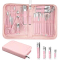 Pink 26-Piece Manicure & Pedicure Set for Women, At-Home Nail Care Kit