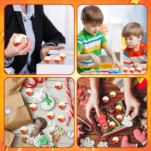 24PCS Red White Cartoon Stress Balls 1.57 Inch Squeeze Toys Kids Party Favors