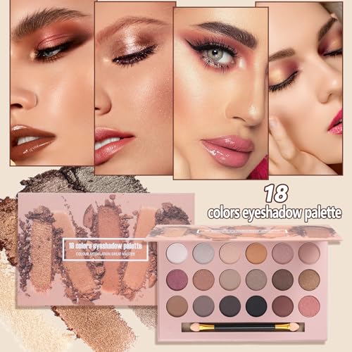 Venshun 18-Color Eyeshadow Makeup Kit for Beginners