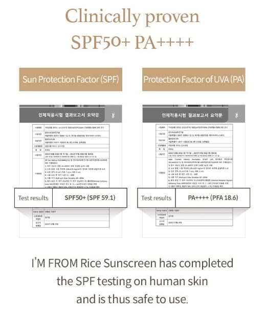 [I'm from] Rice Sunscreen 50ml, Physical, rice extract 41%, Non-nano zinc oxide, Reef friendly, skin sun protection