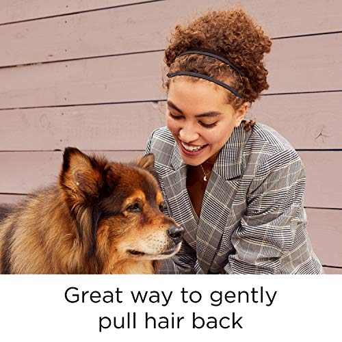 GOODY Women's Ouchless Thin Hair Flat Narrow Headwrap - 6 Pack Black