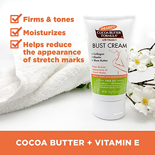 Palmer's Bust Cream for Pregnancy & Stretch Marks (4.4 Oz, 3-Pack)