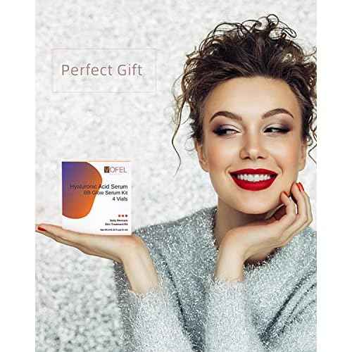 Hyaluronic Acid Serum for Microneedling Serum Ampoules for Face BB Glow Starter Kit 0.35 oz 4 Vials