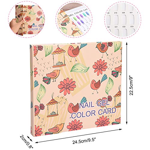 Noverlife Nail Colors Display Book with 120 Nail Tips - Nail Art Showcase