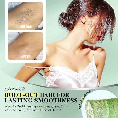 LANSLEYWAX Aloe Hard Wax Beads, 1LB Wax Beans for Sensitive Skin & Full-Body Hair Removal, Brazilian/Bikini/Face/Legs/Eyebrow/Armpit/Chest Waxing Refill at Home for Women & Men, Stripless Formula