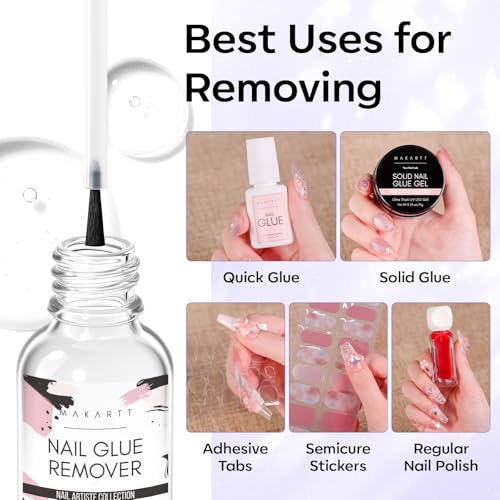 Makartt Nail Glue Remover for Press On Nails - 30ML