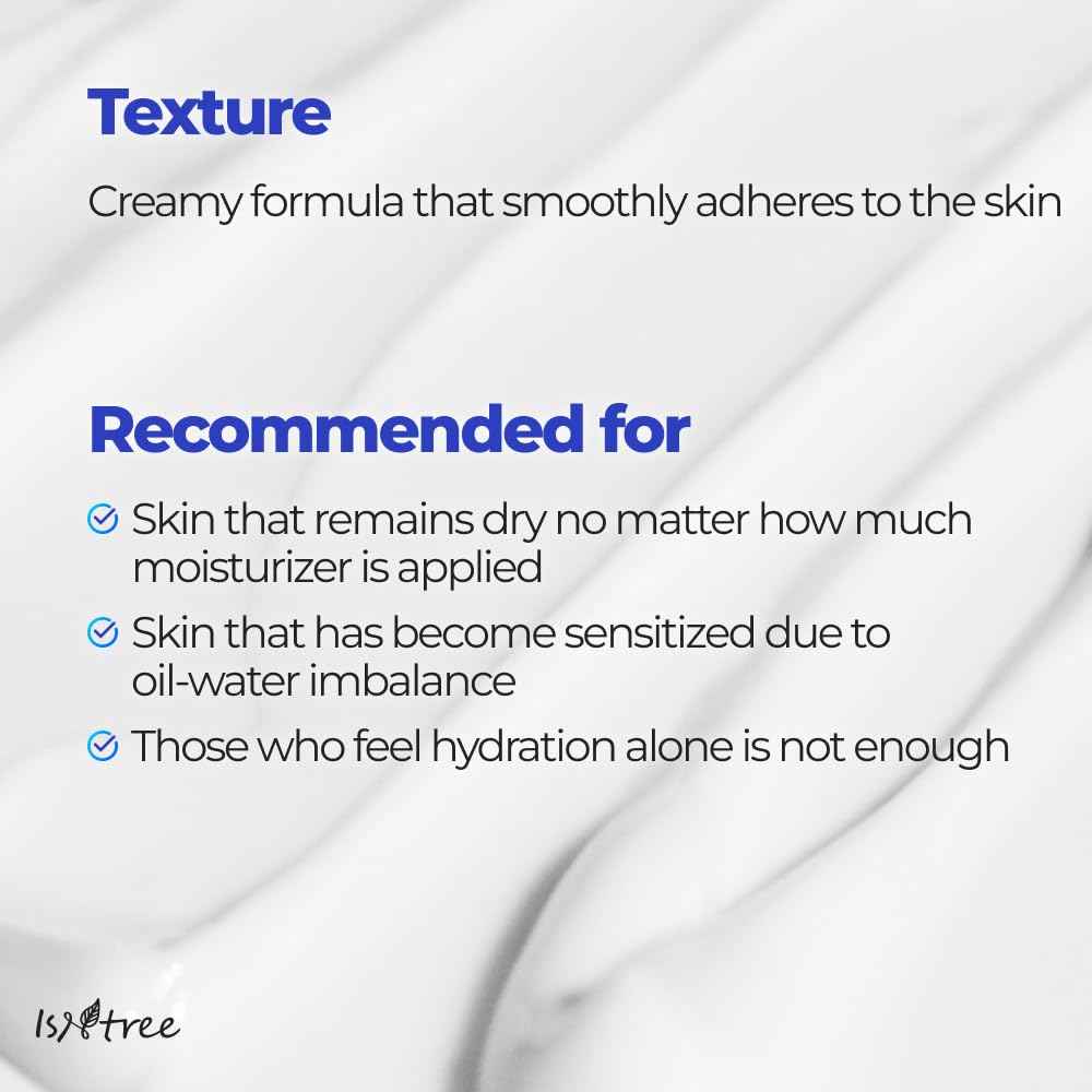 ISNTREE Hyaluronic Acid Moist Cream 100ml, 3.38 fl.oz | Korean Skincare | Deep Hydration for Dry Skin | Balances Oil & Moisture | Lightweight & Non-Greasy | Fragrance-Free