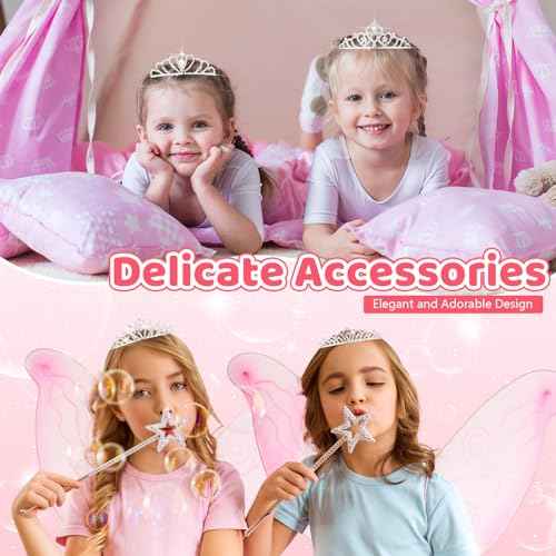 Hicarer 12 Pcs Tiaras for Girls Crystal Tiara Princess Crown for Kids Wedding Birthday