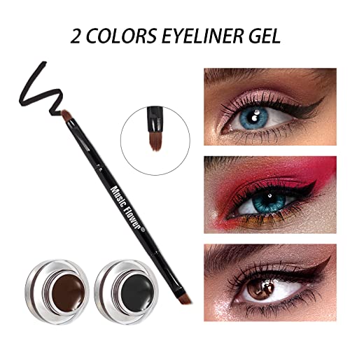 Music Flower 2-in-1 Eyeliner Gel & Eyebrow Powder Duo