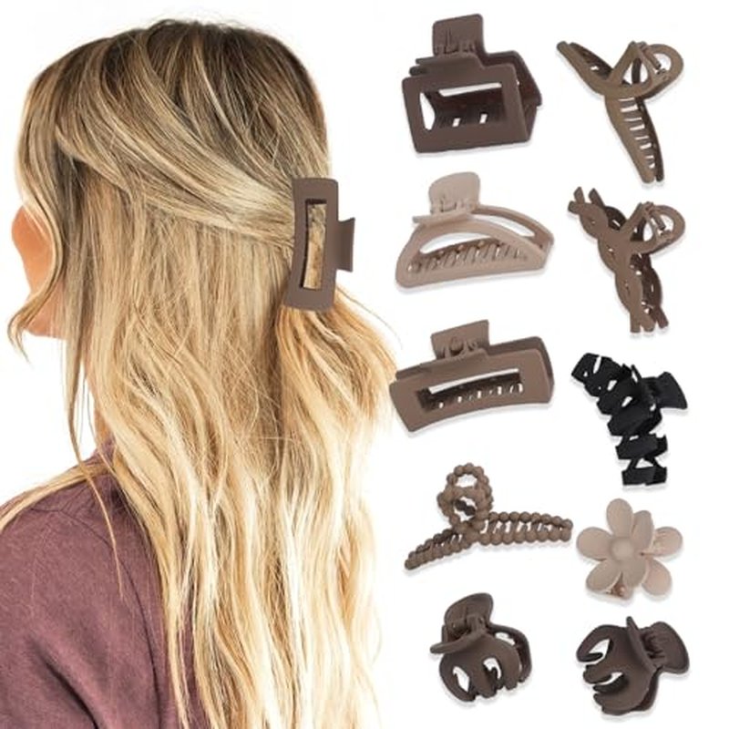 10PCS Non-Slip Hair Clips Set for Thick Hair - Versatile Styles