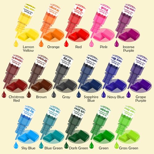 Oil-Based Food Coloring for Chocolate - 16 Colors