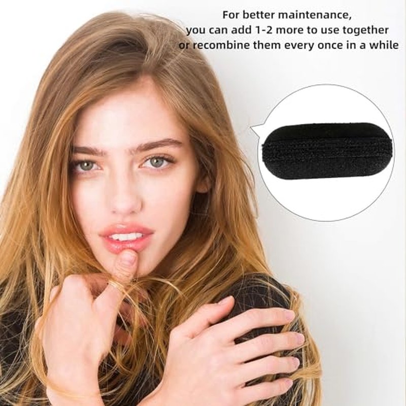 11-Piece Hair Bump Sponge Set with Combs & Clips