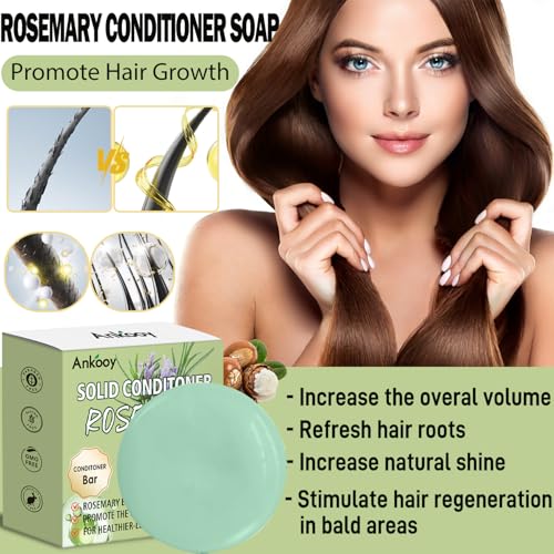 Rosemary Oil Shampoo & Conditioner Bars Set, Hair Growth