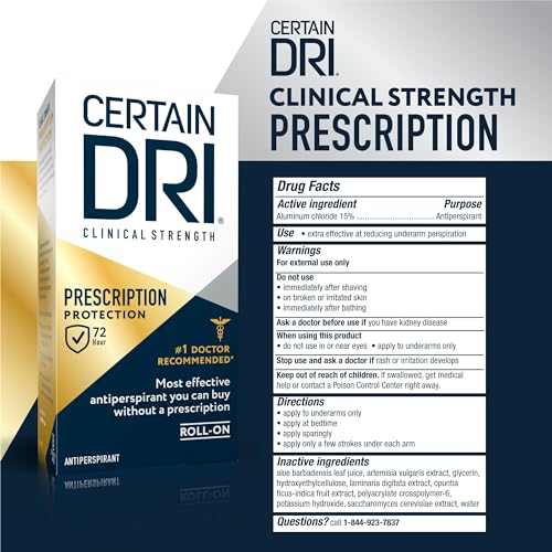 Certain Dri Prescription Strength Antiperspirant Roll-On 1.2oz