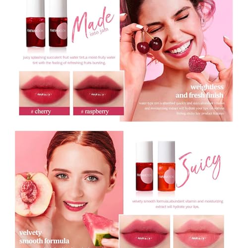 Dulele 4-Piece Lip Tint Set – Waterproof Moisturizing Lip Stain