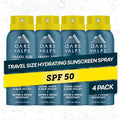 Oars + Alps SPF 50 Face & Body Broad Spectrum Sunscreen Spray | Fast-Absorbing, Lightweight, Non-Greasy, Hawaii Reef Act 104 Compliant, Water-Resistant, Octinoxate + Oxybenzone Free, 1.87 Oz, 4 Pack