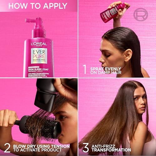 L'Oreal Paris EverPure Iron Sleek Coat Anti-Frizz Spray 5.1oz