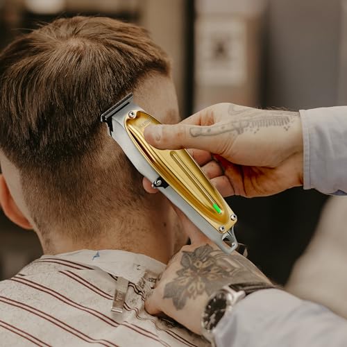 KEMEI Professional Cordless T-Blade Hair & Beard Trimmer - Model 1949 Gold