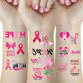 Breast Cancer Awareness Temporary Tattoos