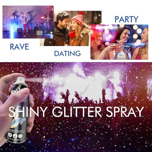 Ragkun Body Glitter Spray - Long-Lasting Waterproof (2.11 Fl Oz)