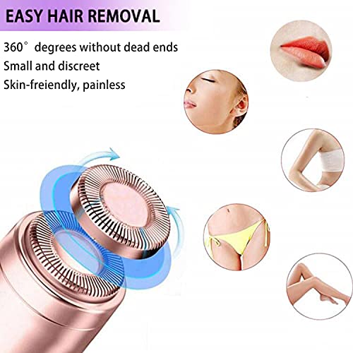 Facial Hair Remover Replacement Heads for Finishing Touch Flawless Gen 1 - 4 Pcs Rose Gold