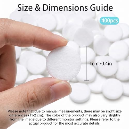 400 Microdermabrasion Replacement Pads 10mm Cotton Filters