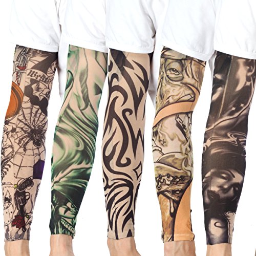 Temporary Tattoo Sleeves 20 Pack - Fake Arm Tattoo Designs