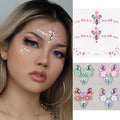 Face Gems Rhinestone Stickers - Self-Adhesive Jewels for Makeup & Parties
